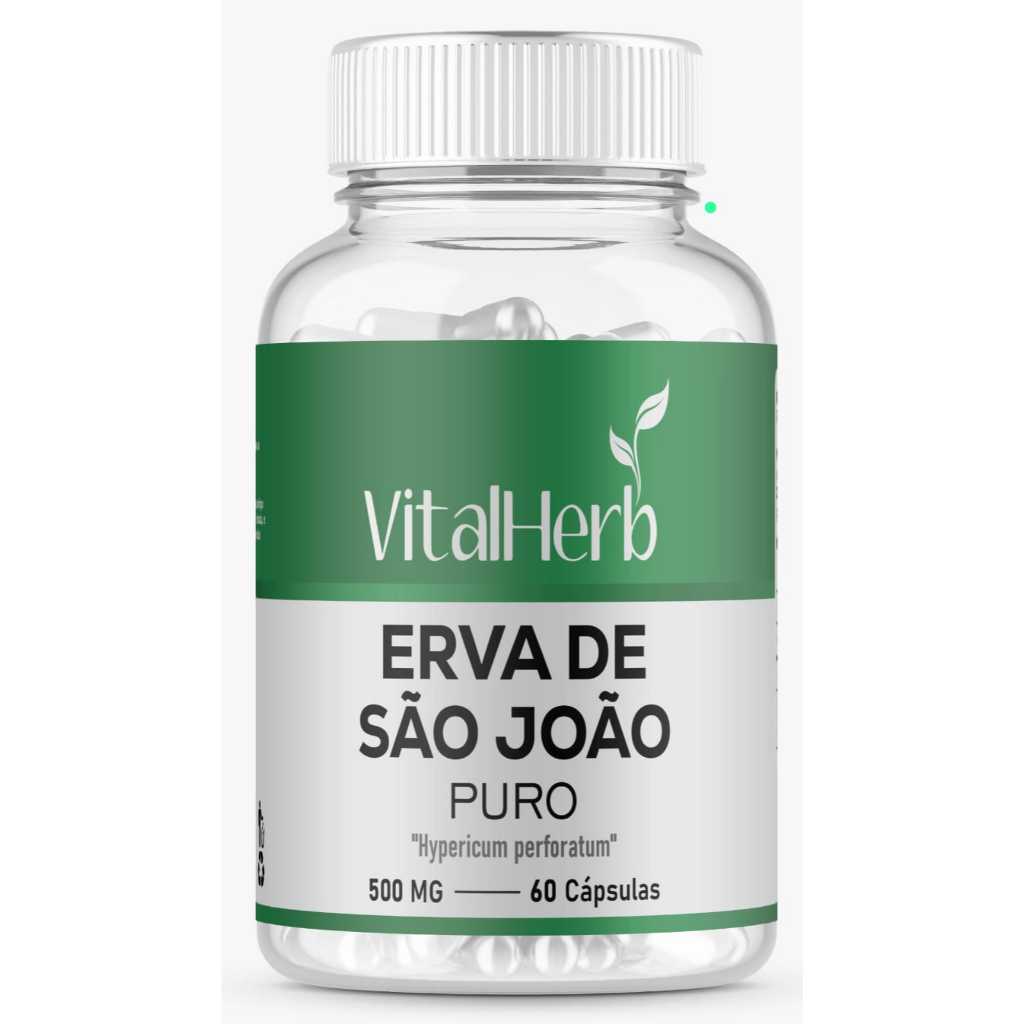 Erva De São João Pura 60 Caps Fórmula Avançada 500mg Matéria Prima Importada Com Nota Fiscal em Oferta na Shopee