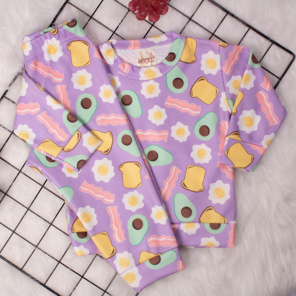 Conjunto de Pijama Infantil Feminino Soft de Invernos - 9 meses a 8 anos em Oferta na Shopee