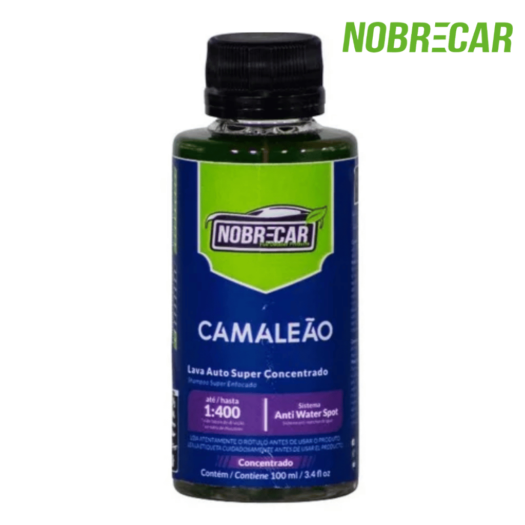 Shampoo Automotivo Camaleão 100ml Nobrecar 1:400 Limpeza em Oferta na Shopee