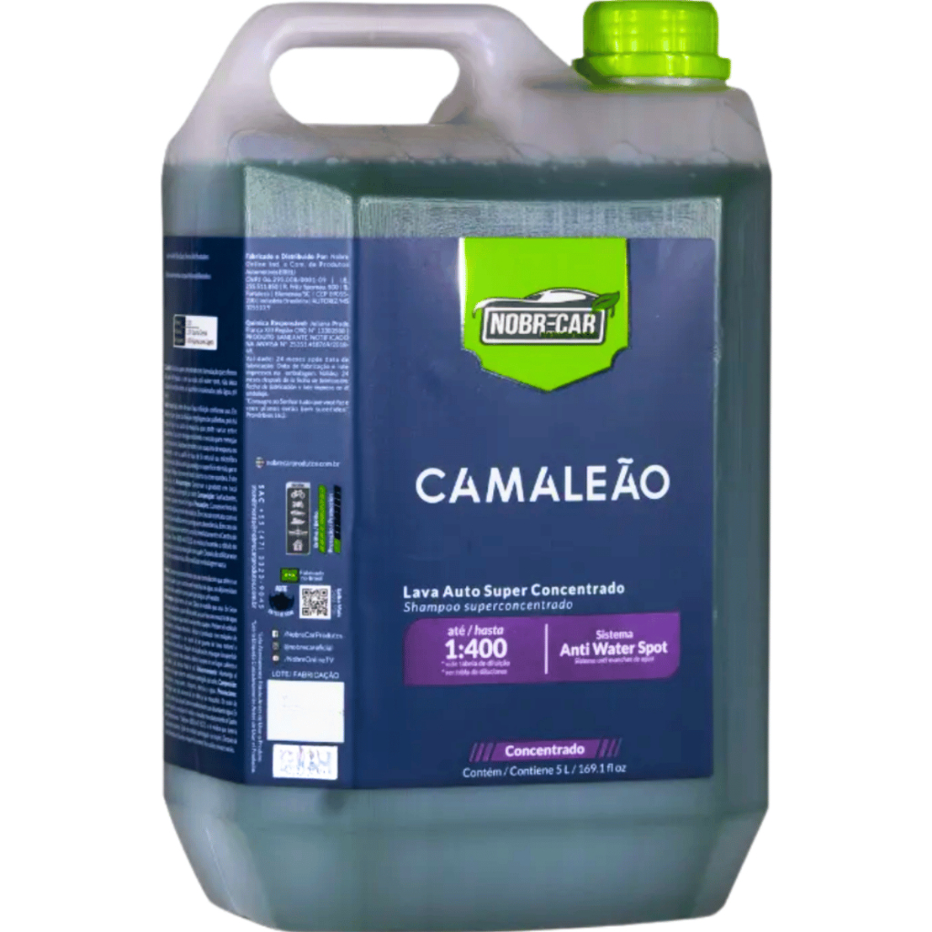 Shampoo Automotivo Camaleão 5L Nobrecar 1:400 Limpeza