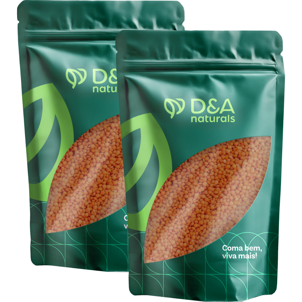 Lentilha Vermelha 2kg D&A Naturals !