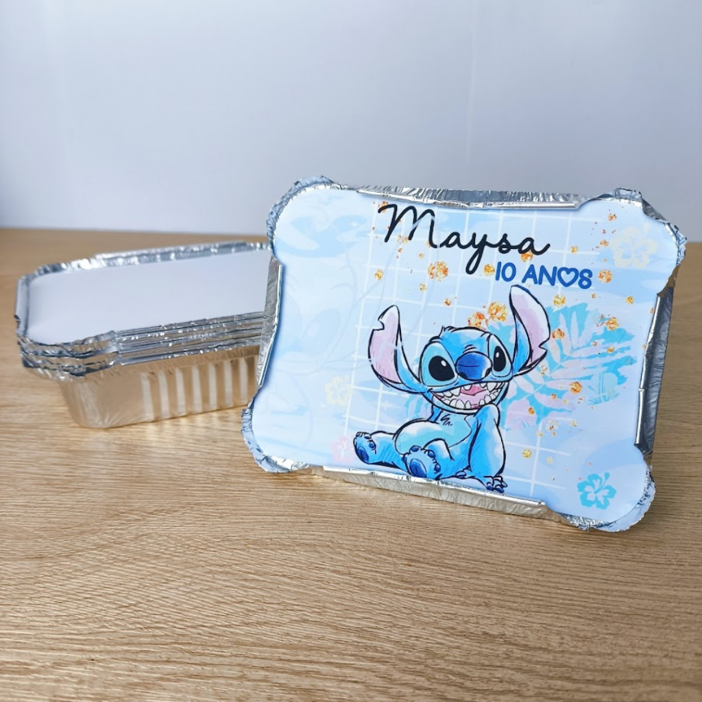 Marmitinha Personalizada Stitch Lembrancinhas de Aniversário Infantil