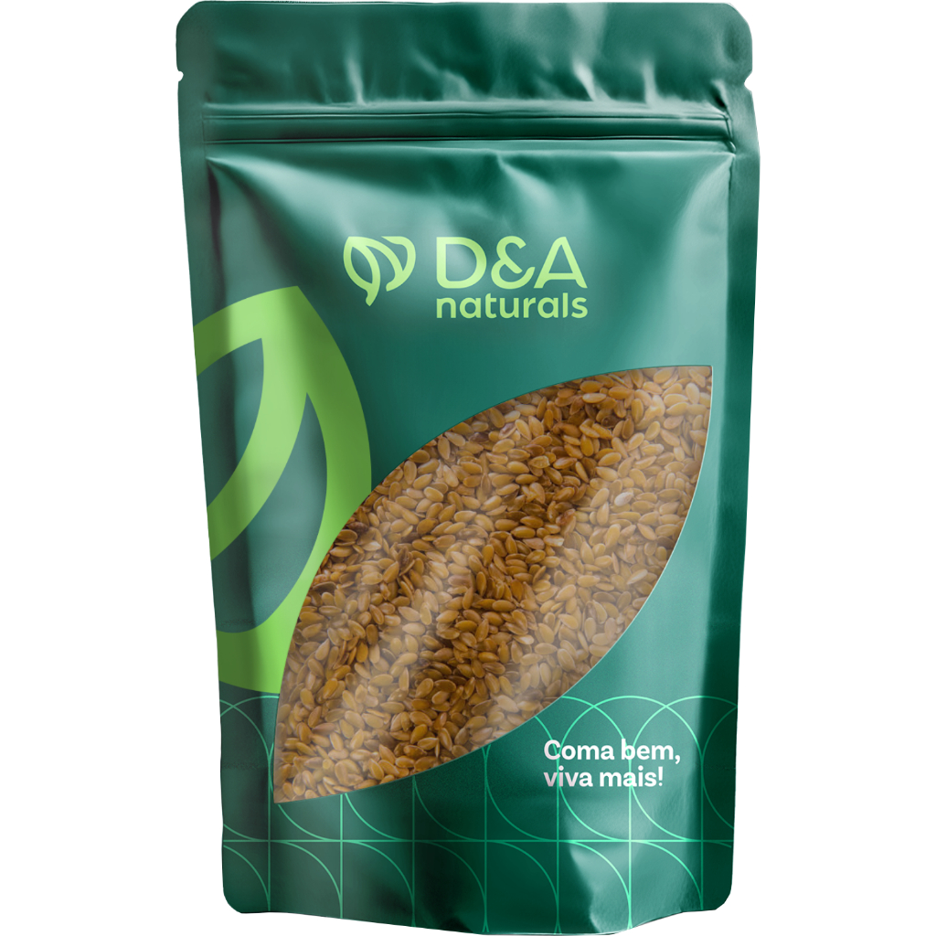 Semente de Linhaça Dourada 1kg - D&A Naturals