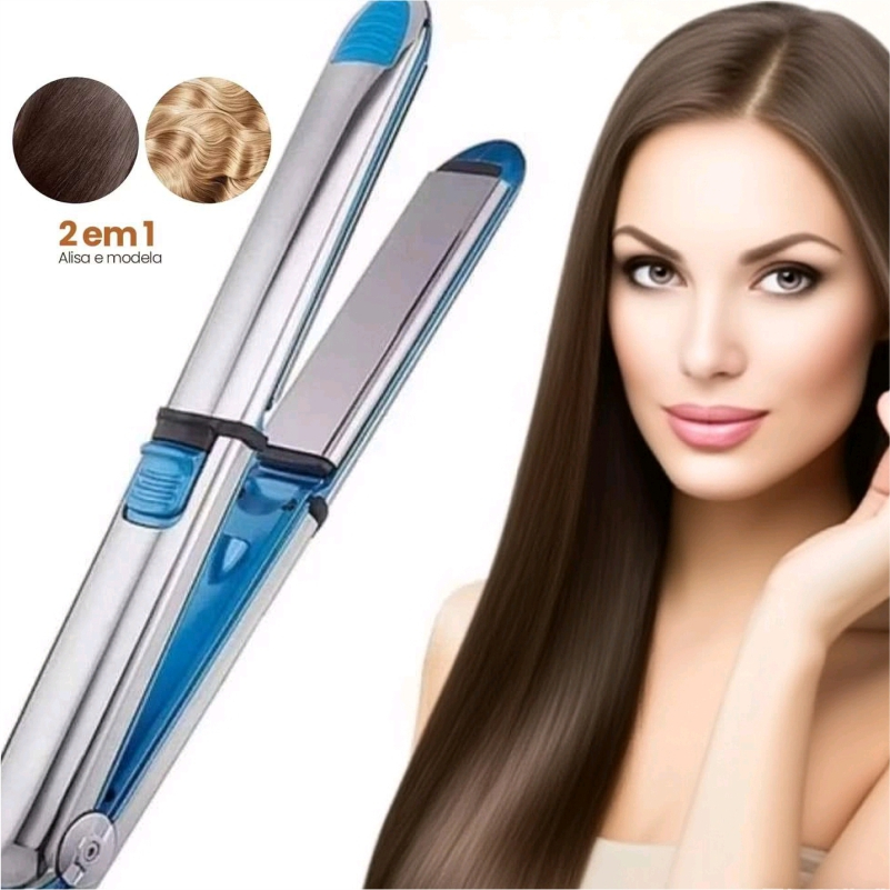 Prancha de Cabelo e Baby liss  Profissional 465°F  Titanium – 110 V em Oferta na Shopee