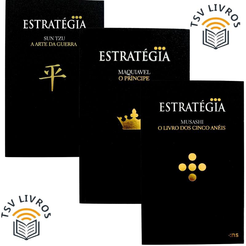 Kit A Arte da Guerra - O Príncipe - O Livro dos Cinco Anéis - 3 Livros