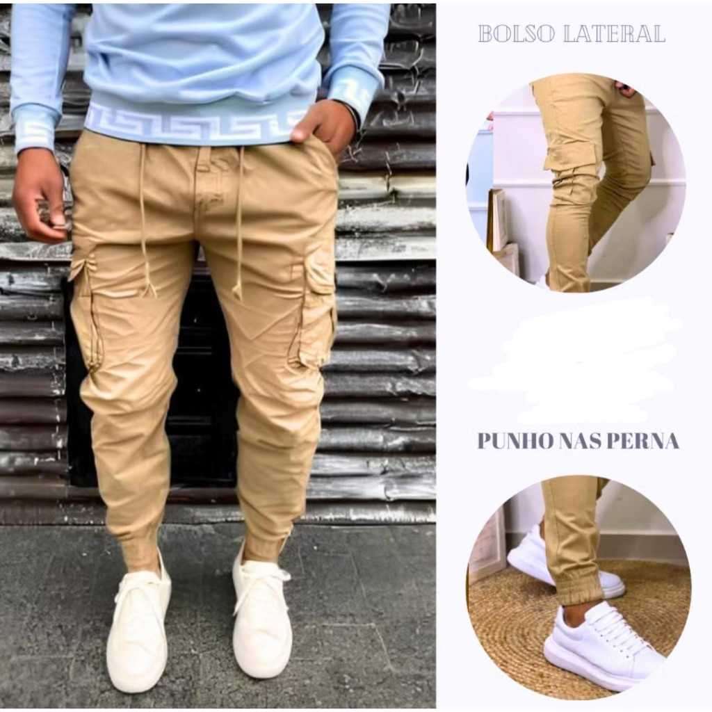 Calça Jogger Cargo Lisa – Estilo e Conforto no Dia a Dia!