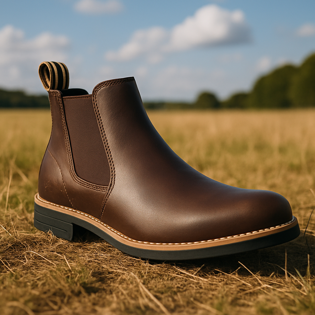 Bota Botina Chelsea Masculina Em Couro Latégo Resistente Cowboy Montaria Rodeio Trabalho em Oferta na Shopee