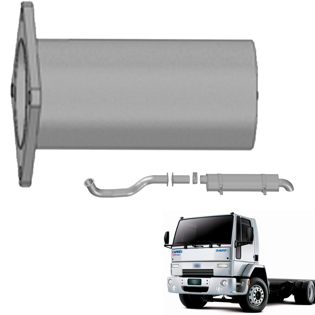 Tubo Cano Escapamento Ford Cargo 1422 A 4031 Euro 3 Cum 8.3l