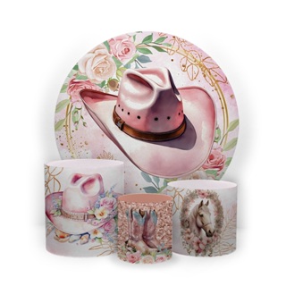 Kit Painel Festa Redondo 1,50x1,50 Com Trio Capas De Cilindros Boiadeira em Oferta na Shopee