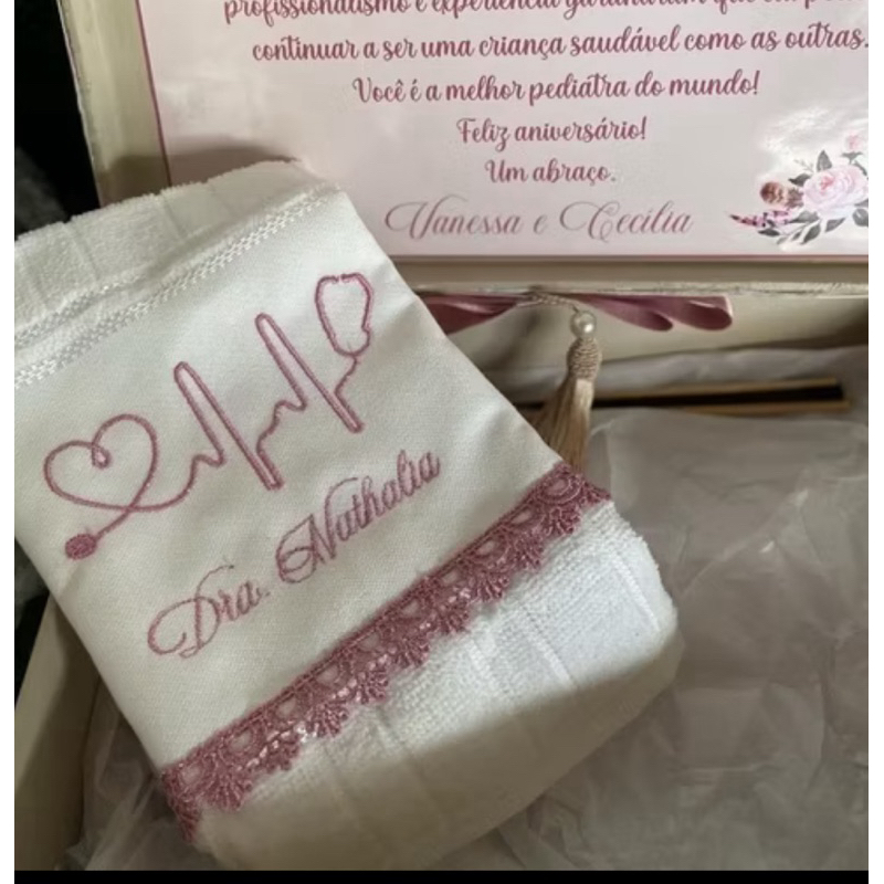 1 toalha personalizada para médico personalizada