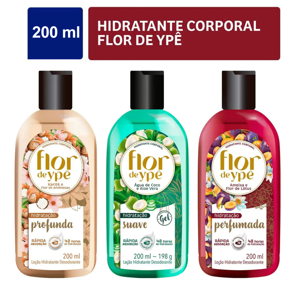 Hidratante Corporal Flor de Ypê - Unitário ou Kit - Envio Imediato