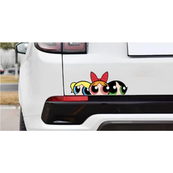 Adesivo para Carro Meninas Super Poderosas Mod02