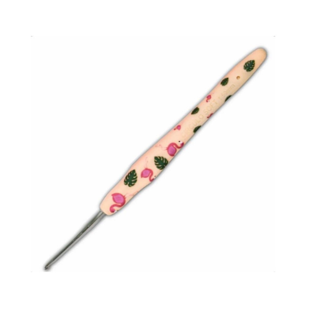 Agulha Crochê Soft Circulo Bichinhos LANÇAMENTO Cabo Emborrachado Unidade Escolha Tamanho em Oferta na Shopee