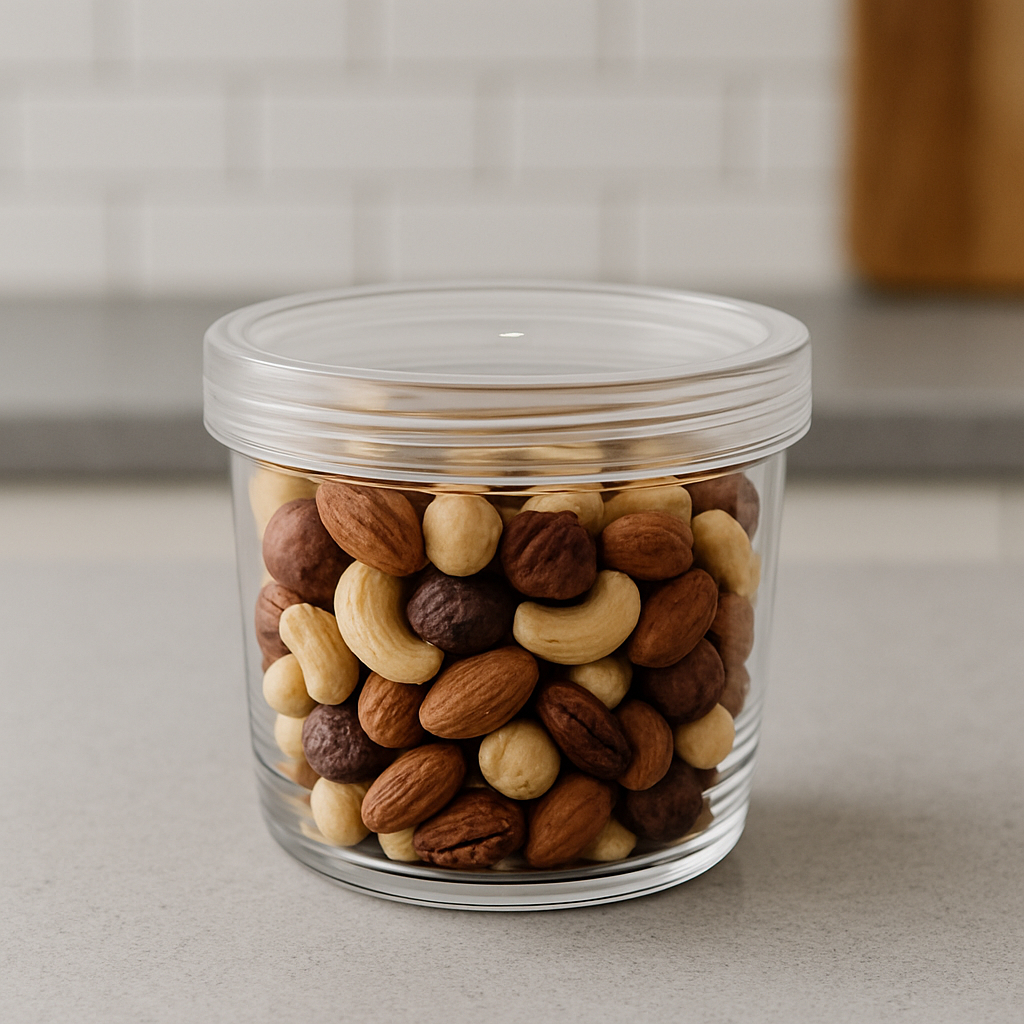 Kit 12 Potinhos 360ml TAMPA TRANSPARENTE Papinha Bebê Doces Cereais Balas Fruta Picada BPA FREE em Oferta na Shopee