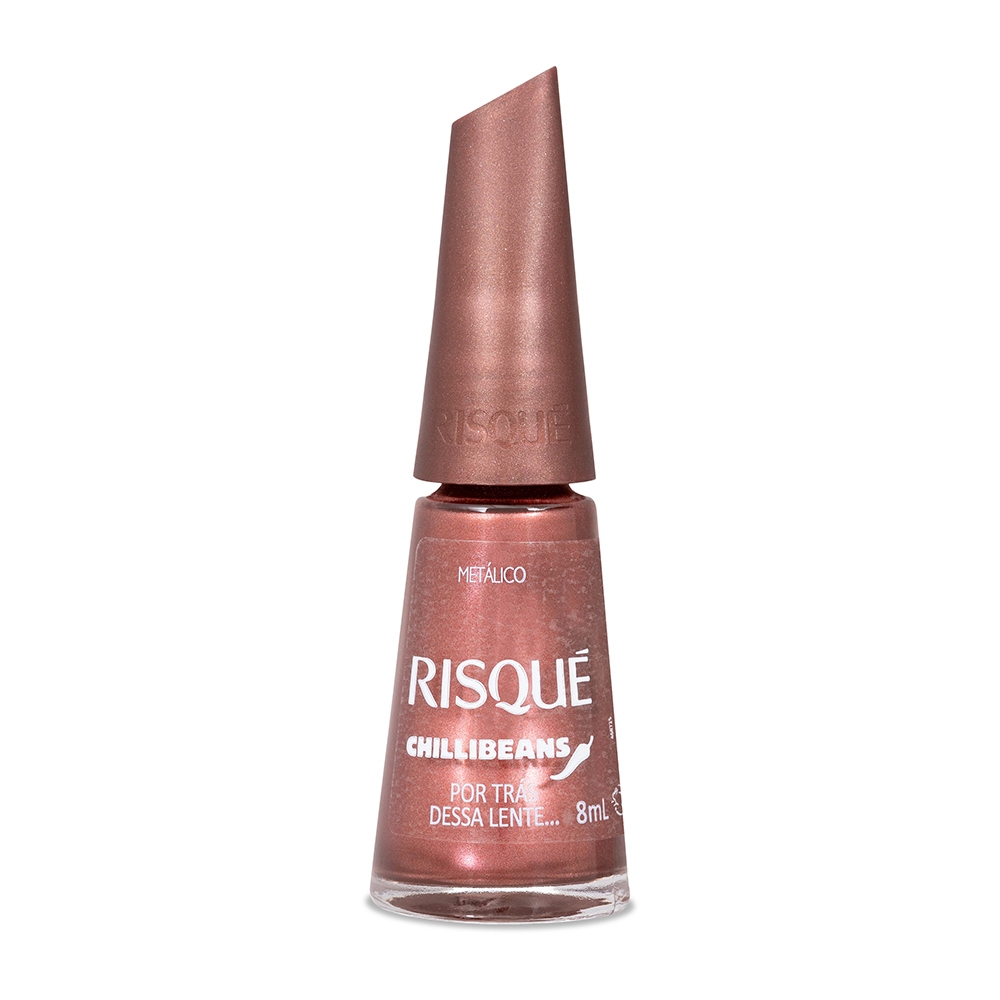 Esmalte Bronze Risqué & Chilli Beans Por Trás Dessa Lente 8ml em Oferta na Shopee