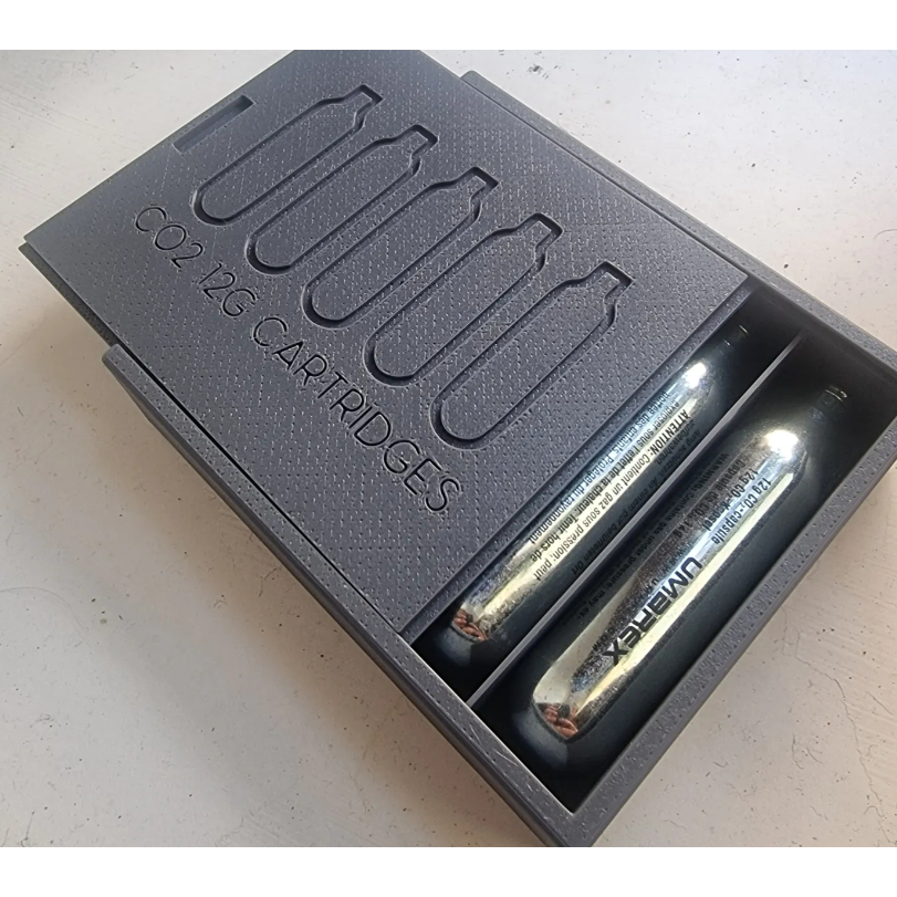 Caixa para Cilindro CO2 12g Armazenamento Estojo