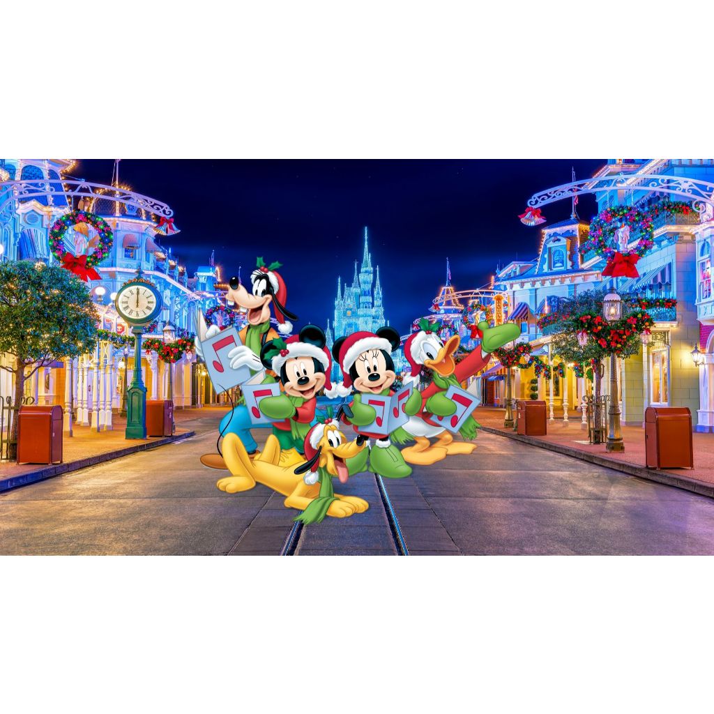 PAINEL TECIDO SUBLIMADO 3,0 POR 2,0 MICKEY NATAL