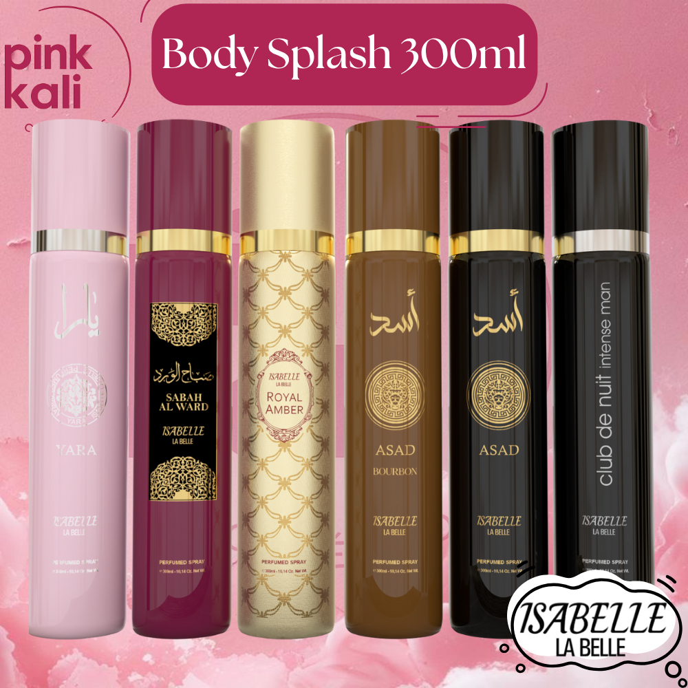 Escolha: Body Splash 300ml arabe ISABELLE LA BELLE perfumado feminino masculino unissex