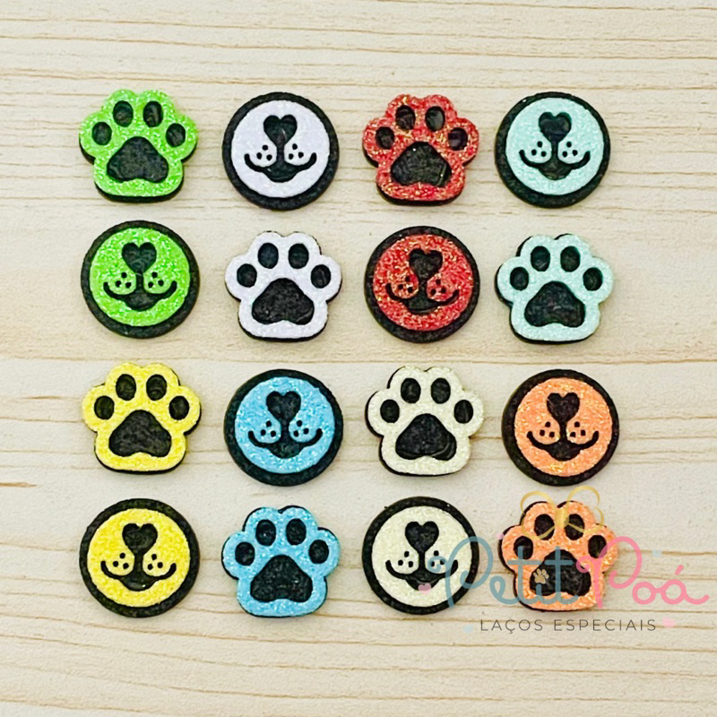 ADESIVO PET FOCINHO CORAÇÃO - BANHO E TOSA (20 UNIDADES)