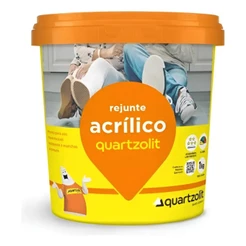 Rejunte Acrílico Quartzolit 1kg Cinza Platina