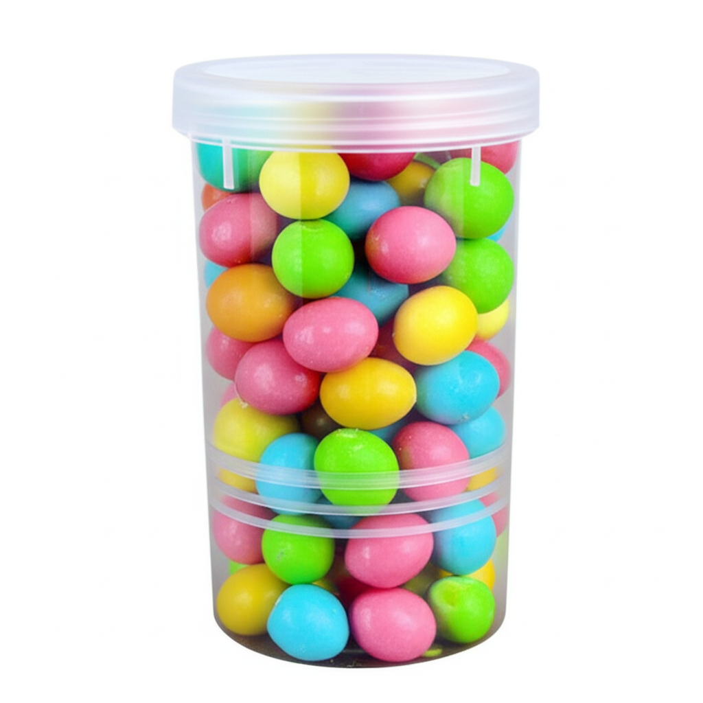 Kit 12 Potes Com Rosca TAMPA TRANSPARENTE 750ml BPA FREE Cereais Balas Doces Chocolate Artesanato