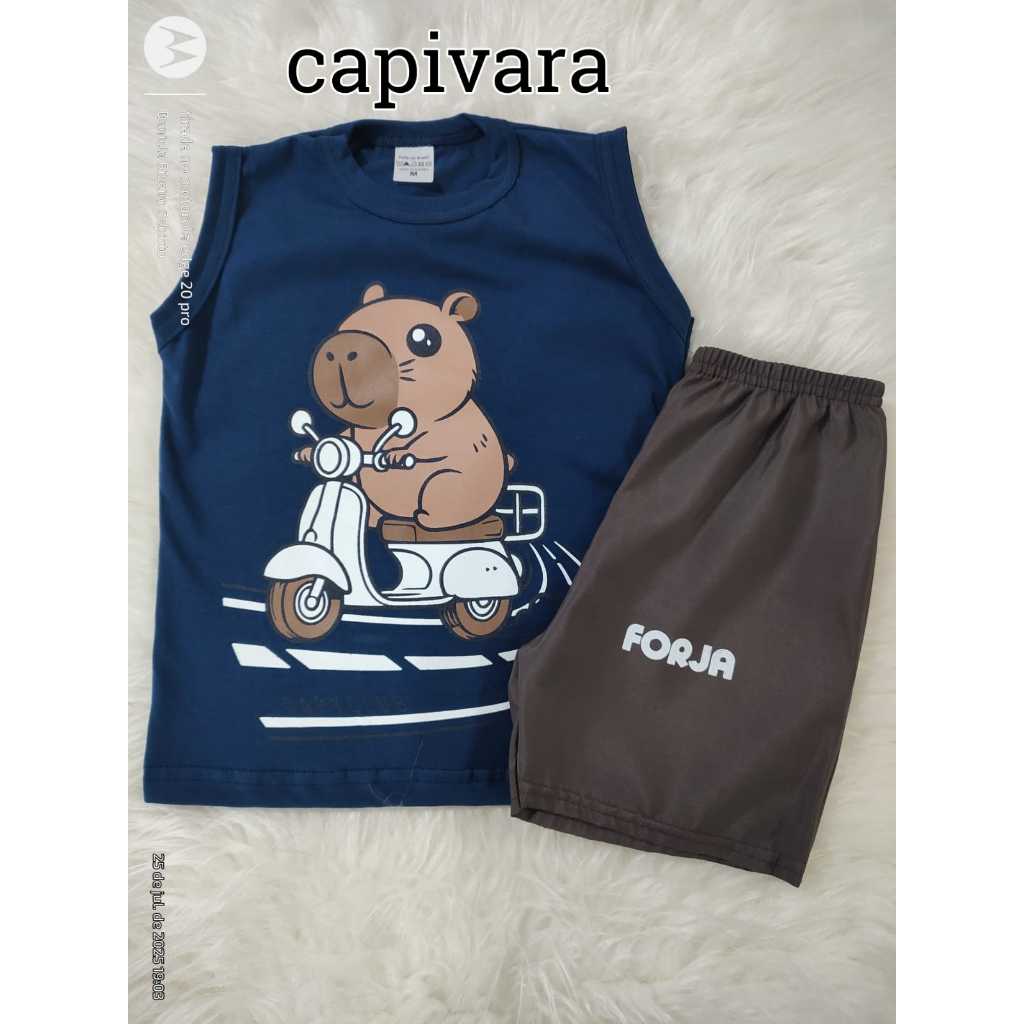 Conjunto Infantil Menino Bermuda e Camisa Masculina Juvenil Dryfit Personagens do 4 ao 14 anos