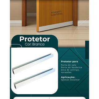 Protetor Saia De Porta Branco em Oferta na Shopee