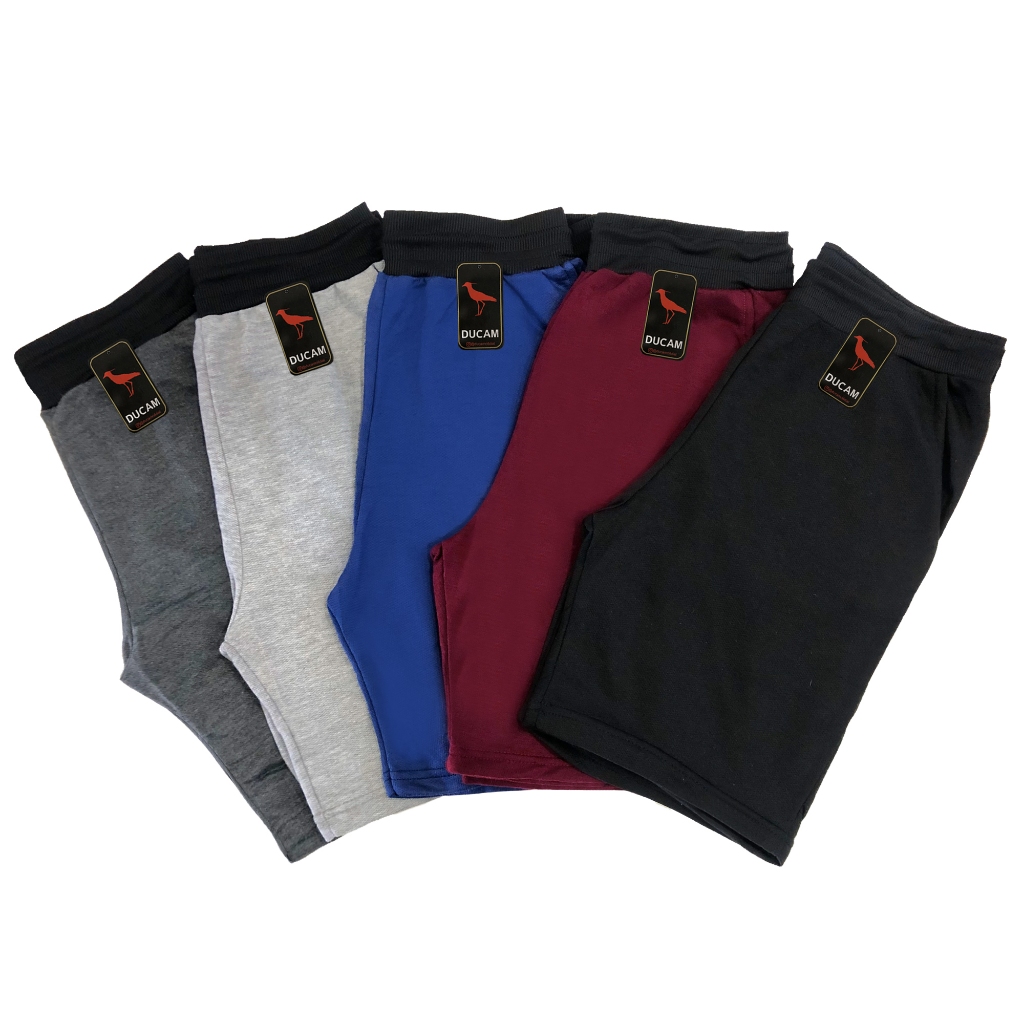 Kit 5 Bermudas Masculina Moletom Algodão 100% Confortável Lisas Academia Treino - Men Clothes