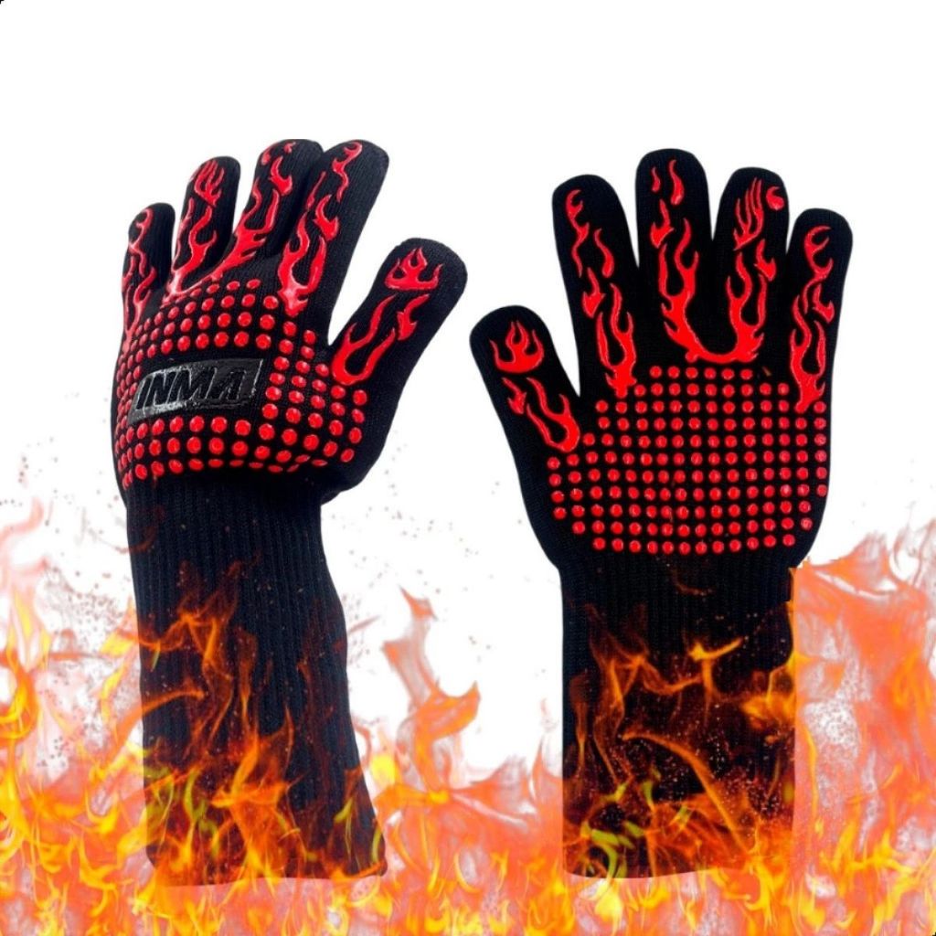 Luvas Térmicas Churrasco Proteção Altas Temperaturas Panelas Fornos Churrasco Pizza Super Resistente