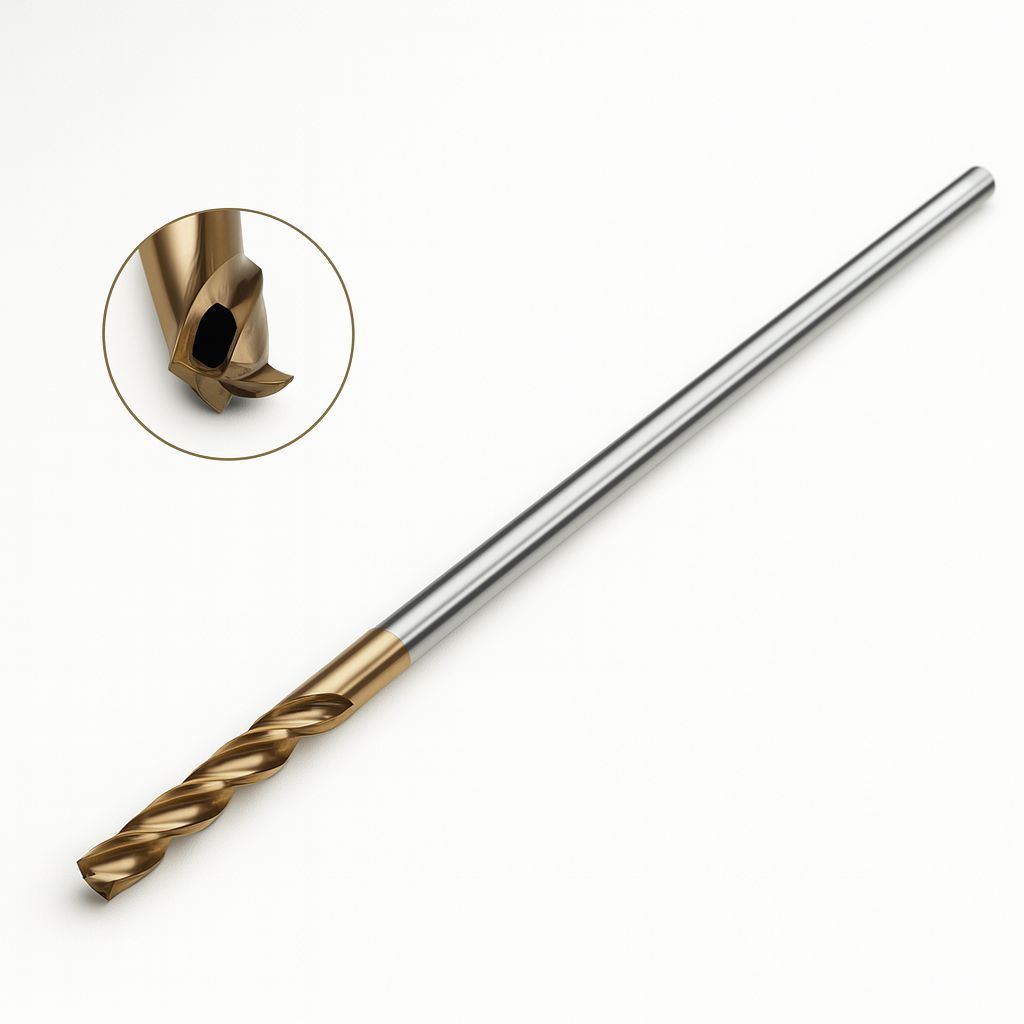 Fresa Topo Metal Duro 4 Cortes Longa 6 x 75mm 55º HRC CNC Ferramenta Original Pro Usinagem