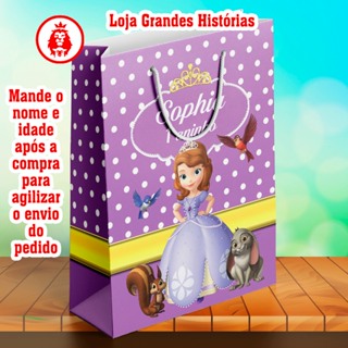 Sacolinhas Personalizadas - Princesa Sofia 1 - Lembrancinhas em Oferta na Shopee