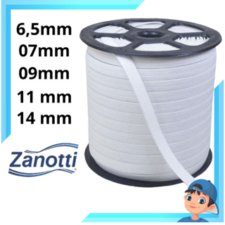 Elástico Branco Zanotti Savana - Elásticos 07mm- 08mm - 10mm - 12mm - 15mm Carretel 100 Metros em Oferta na Shopee