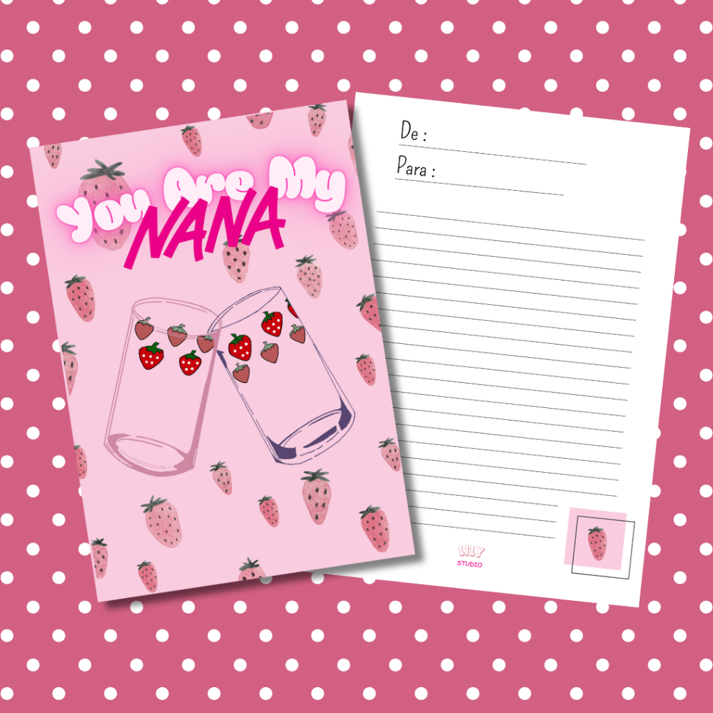 Cartão Presente Você é a minha Nana
