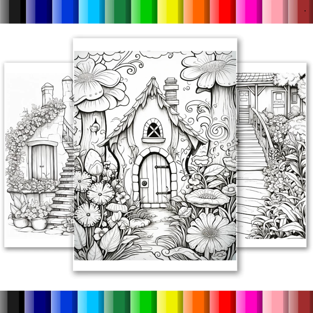 Desenhos para colorir Adulto Jardim Perfeito - Folhas soltas A4 75g