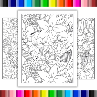 Desenhos para colorir Adulto flores estações - 50 folhas soltas A4 em Oferta na Shopee