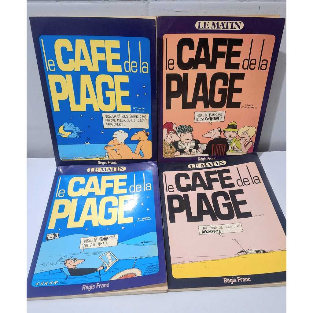 Le Café de la Plage Le Matin 4 Edição Quadrinhos Francês Histórias cotidianas personagens