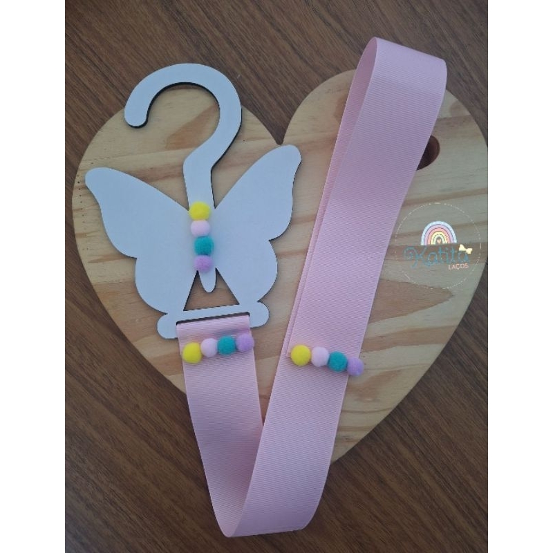 Organizador de laço infantil borboleta,  porta laço menina, acessório cabelo infantil cabide decorado em Oferta na Shopee