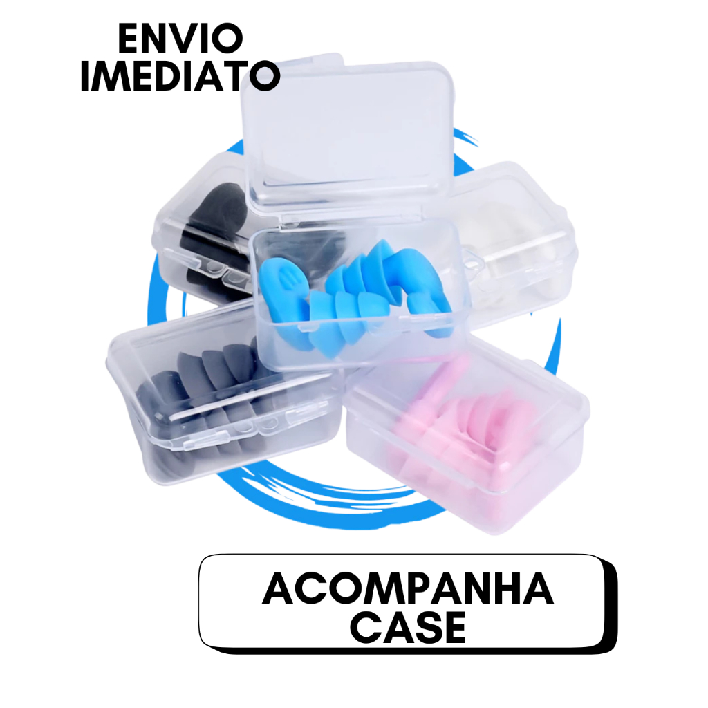 Protetor Auricular Silicone 3 Camada Redução Ruído Reutilizável Isolamento Acústico Encaixe Perfeito em Oferta na Shopee