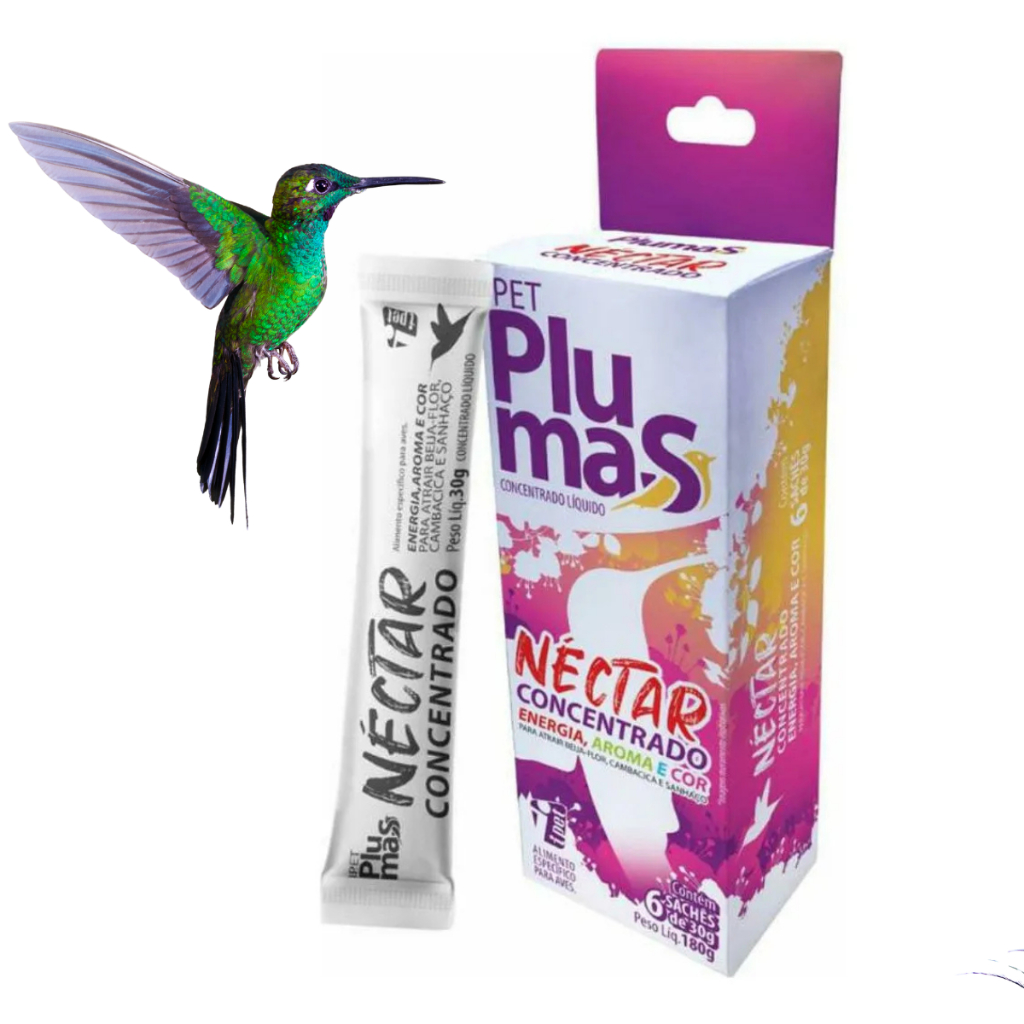 Nectar Beija Flor Concentrado 30ml kit com 6 UNIDADES