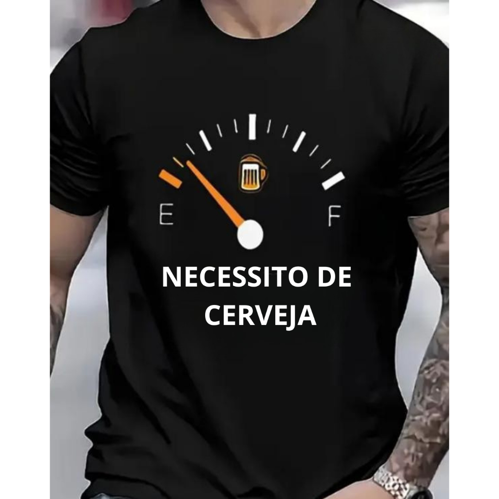 Camiseta masculina 100% algodão alta qualidade lançamento divertida casual dia a dia em Oferta na Shopee