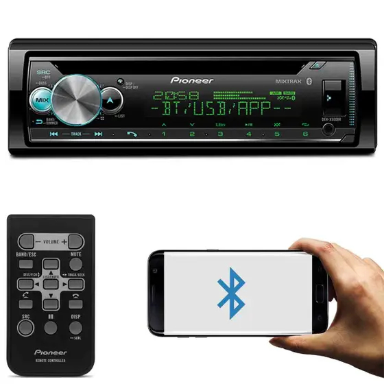 super toca cd Pioneer DEH X5000 com USB e bluetooth oferta