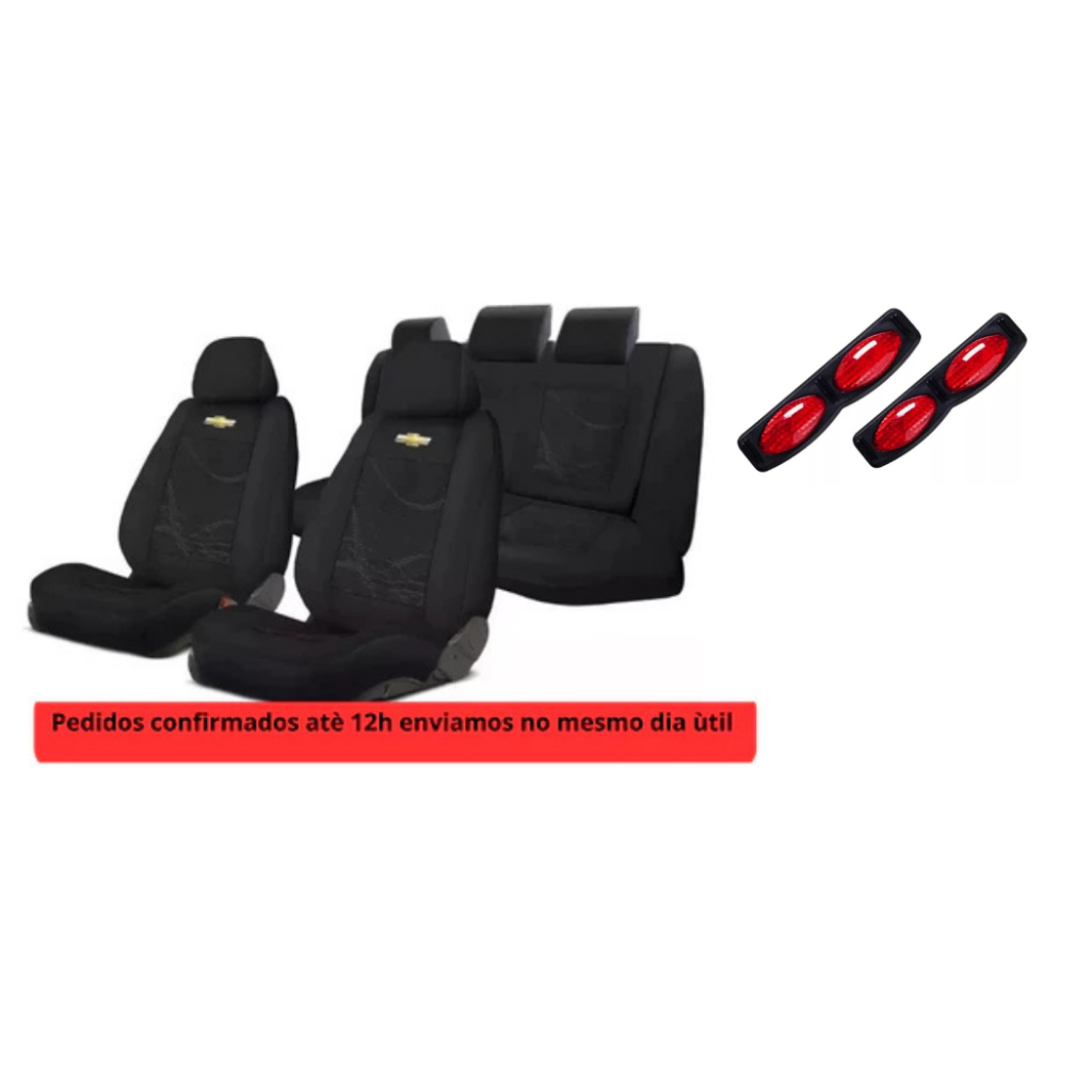 jogo de capas automotivas material tecido bancos chevrolet monza tubarao onix tracker zafira vectra