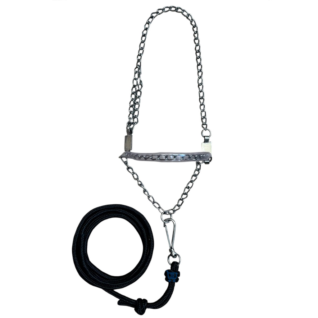 Cabresto De Corrente Aço Inox Cavalo Premium Super Resistente para cavalgada, apresentação e doma