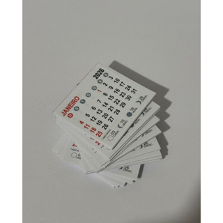 Mini Calendário de Bloco 2026 - 5x5 cm - 50 Unidades em Oferta na Shopee