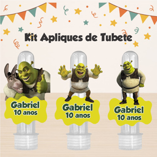 KIT 50 APLIQUE SHREK, LEMBRANCINHA, FESTA, TUBETE, MIMOS, ANIVERSÁRIO.TODOS OS TEMAS em Oferta na Shopee