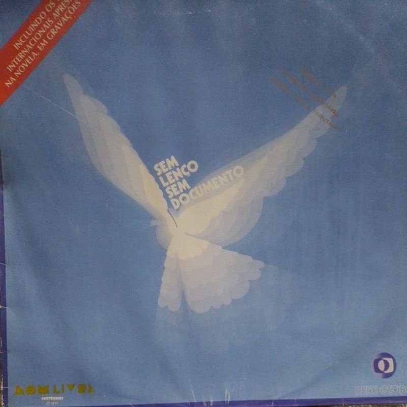 LP NOVELA - SEM LENÇO SEM DOCUMENTO (INTERNACIONAL) disco Promocional 1977