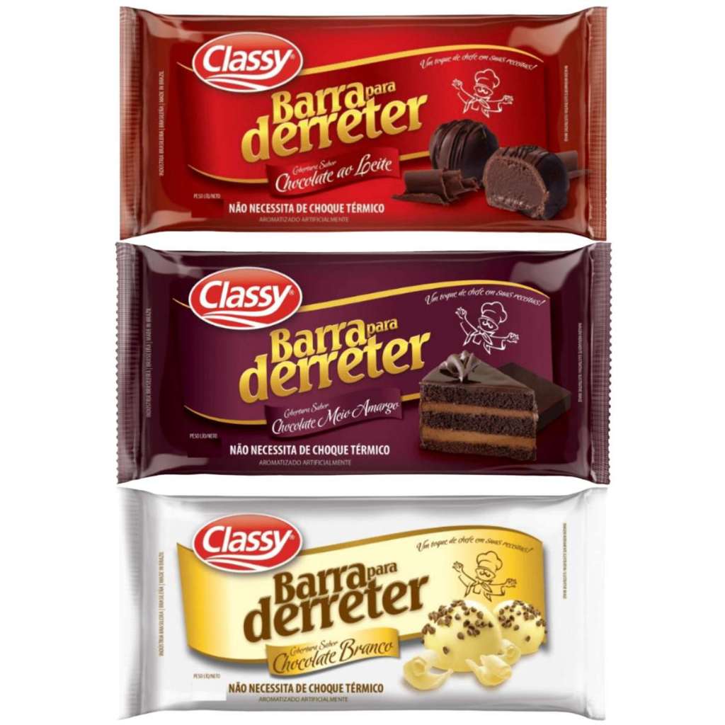 Barra de Chocolate Meio Amargo 1kg - Comprar com Melhor Preço em Lanches