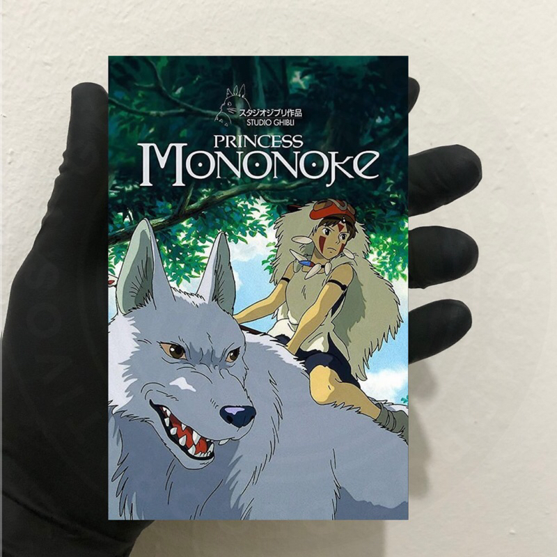 Mini Quadro Princess Mononoke Studio Ghibli Mini Placa Decorativa Princess Mononoke Studio Ghibli 10x15
