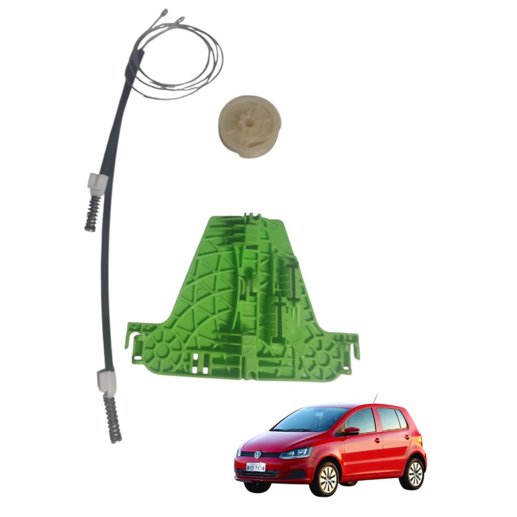 Reparo Máquina Vidro Elétrico Volkswagen Fox Spacefox Traseiro com Arraste