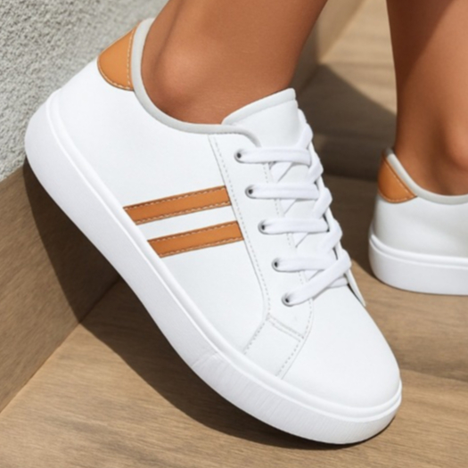 Tênis Infantil Menino Escolar Colegial Anatômico Volta as Aulas Casual Branco Preto